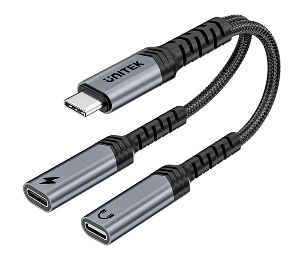 Unitek Adapter USB-C z ładowaniem PD 60W - 1614653 - zdjęcie